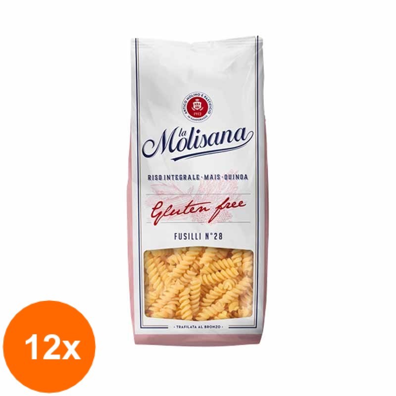 Set 12 x Paste fara Gluten La Molisana - Fusilli No28 400 g