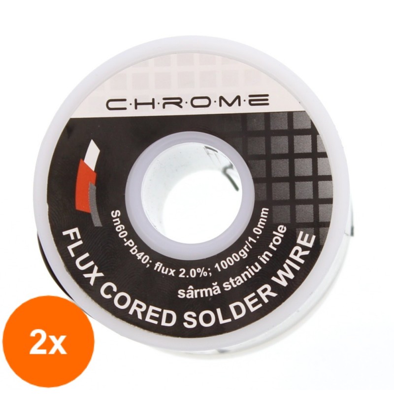 Set 2 x Fludor 1000 g, 1 mm Chrome