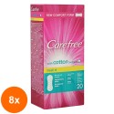 Set 8 x 20 Absorbante Zilnice Carefree Panty Liners, Cotton Fresh