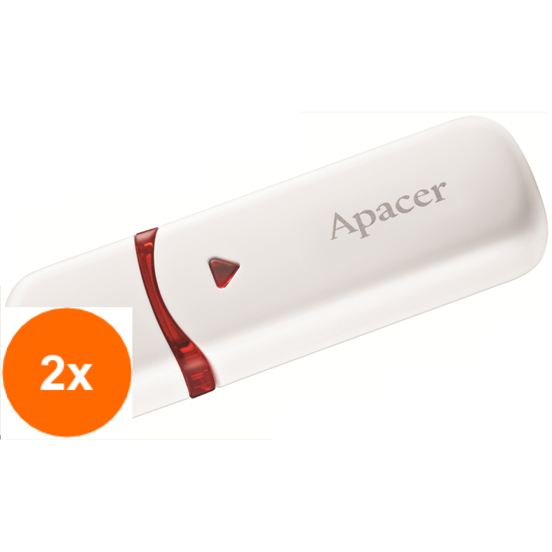 Set 2 x Memorie Flash USB 2.0 32GB Alb, Apacer