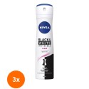 Set 3 x Deodorant Spray Invisible Black & White Clear Nivea Deo 150ml
