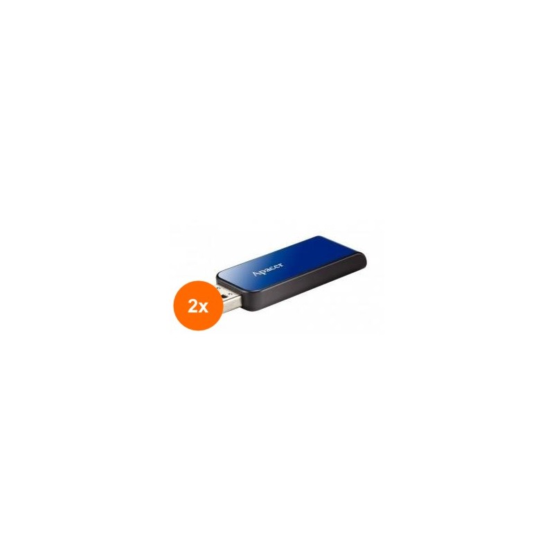 Set 2 x Memorie Flash USB 2.0 32GB Albastru, Apacer