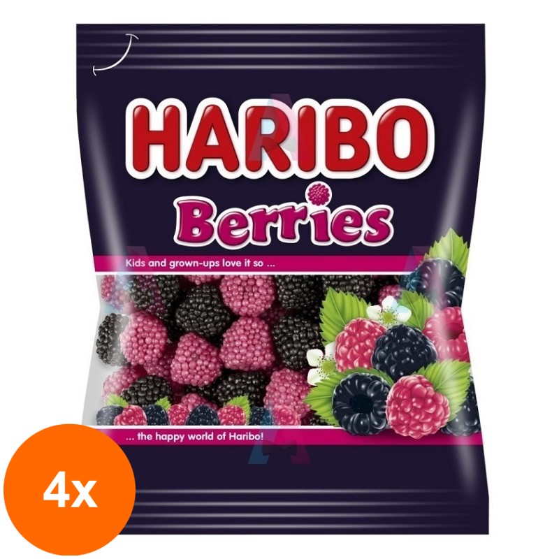 Set 4 x Jeleuri Haribo Berries 100 g