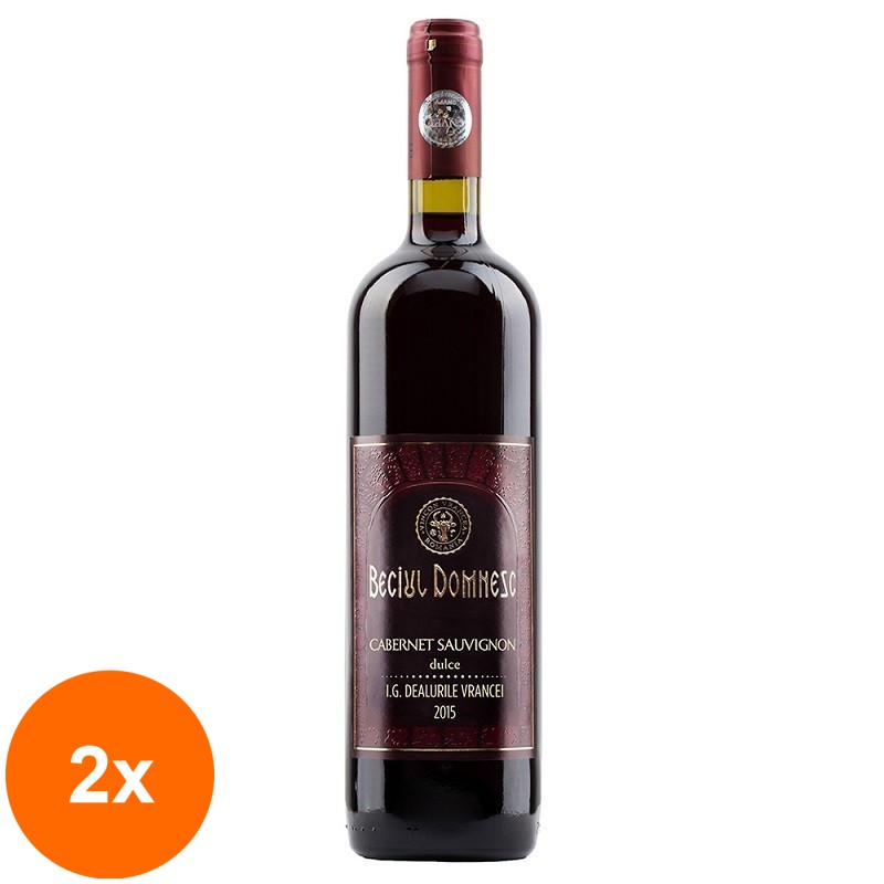 Set 2 x Vin Rosu Beciul Domnesc Cabernet Sauvignon, Dulce, 0.75 l