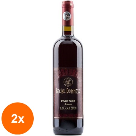 Set 2 x Vin Rosu Beciul Domnesc Pinot Noir, Demisec, 0.75 l...