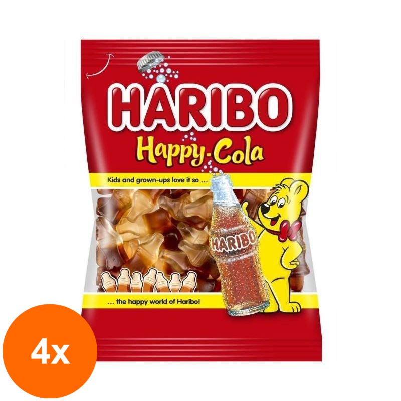 Set 4 x Jeleuri Haribo Happy Cola 100 g
