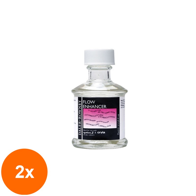Set 2 x Mediu Acrilic Fluidizare Daler Rowney - 75 ml