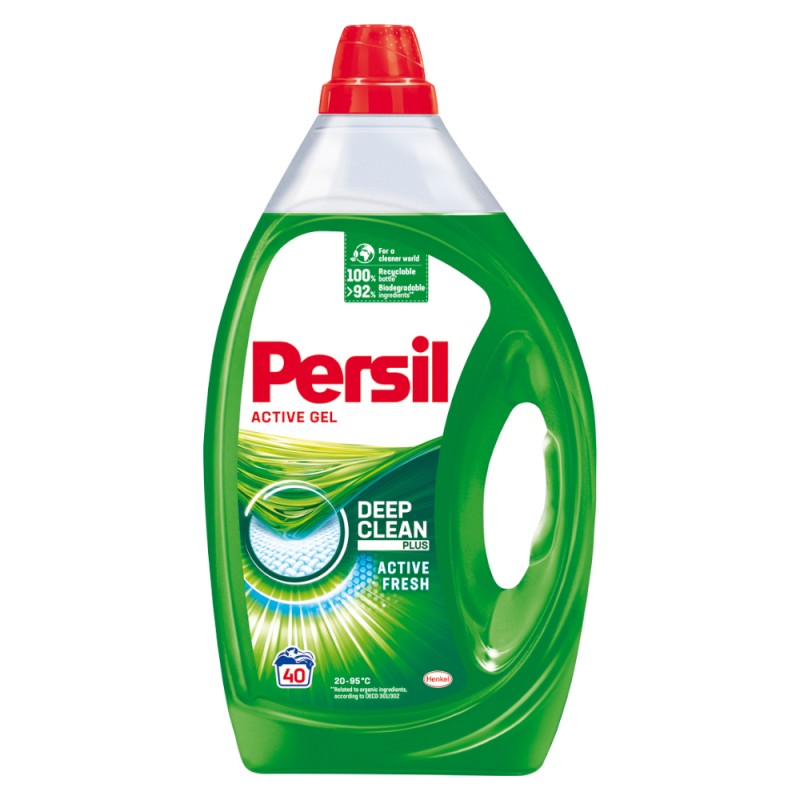 Detergent Lichid Persil Active Gel Deep Clean, 40 Spalari, 2 l