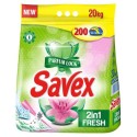 Detergent Automat Savex 2 in 1 Fresh, 200 Spalari, 20 Kg