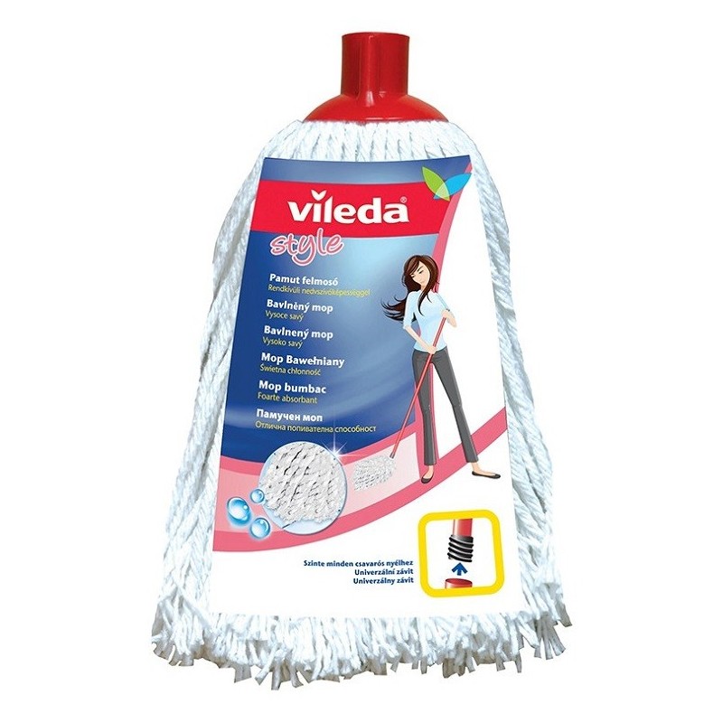 Set 2 x Rezerva Mop Vileda din Bumbac Oferta Pret - Trada.ro