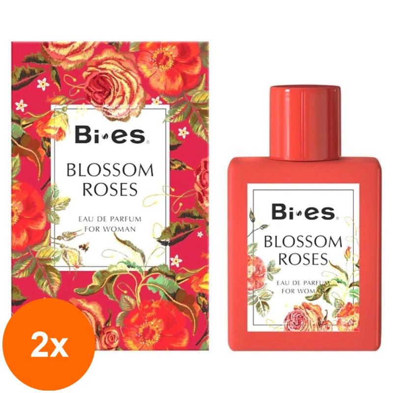 Set 2 x 100 ml Parfum Bi-es pentru Femei Blossom Roses