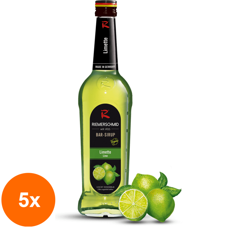 Set 5 x Sirop Lime Riemerschmid 0.7 litri