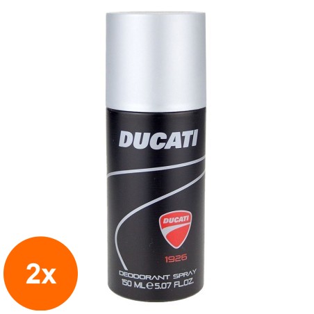 Set 2 x Deodorant Spray pentru Corp Ducati 1926, Barbati, 150 ml...
