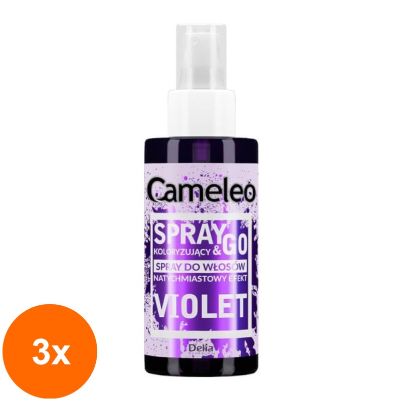 Set 3 x Spray Nuantator Cameleo Delia Spray & Go Violet, 150 ml