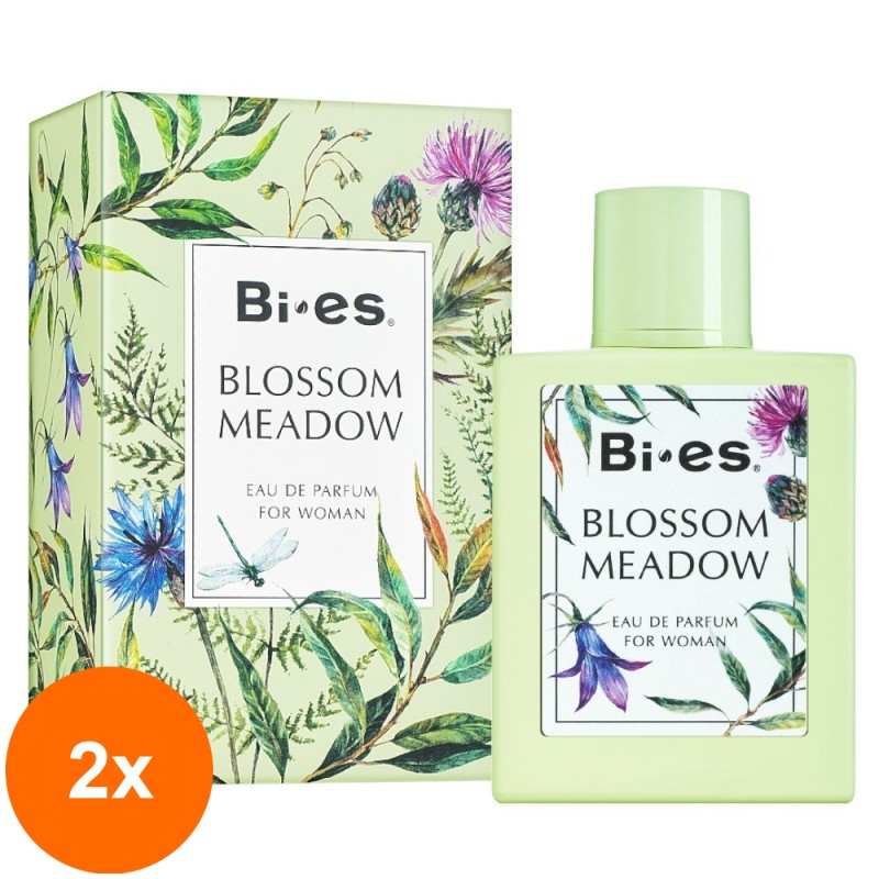 Set 2 x 100 ml Parfum Bi-es Blossom Meadow pentru Femei
