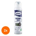Set 2 x Deodorant Spray cu Carbune Vegetal Mil Mil, Unisex, 150 ml