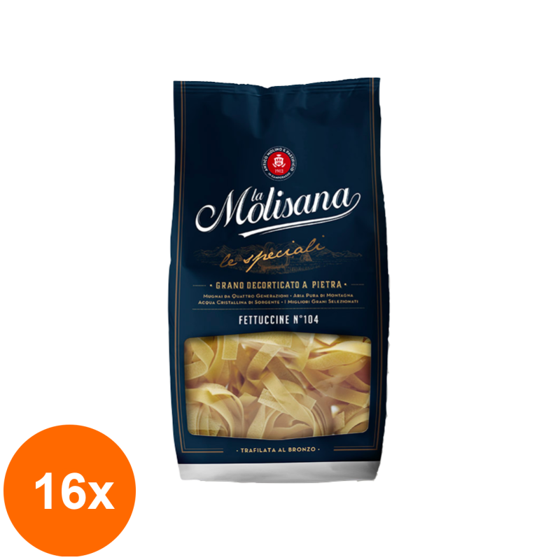 Set 16 x Paste Fettuccine No104 La Molisana, 500 g