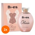 Set 2 x 100 ml Parfum Bi-es pentru Femei Olivia