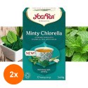 Set 2 x Ceai Bio Menta si Chlorella, Yogi Tea, 17 Plicuri, 34 g