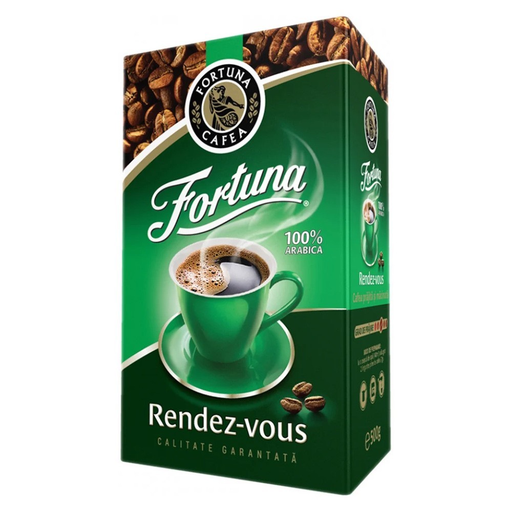 Set 2 x Cafea Macinata Fortuna Rendez-Vous, 500 g