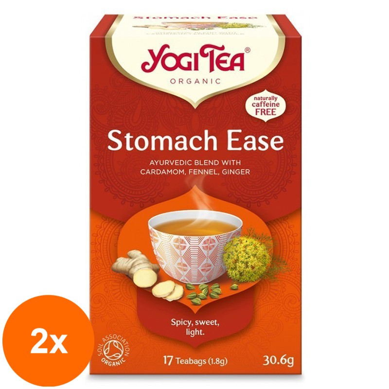 Set 2 x Ceai Bio Digestiv, Yogi Tea, 17 Plicuri, 30.6 g