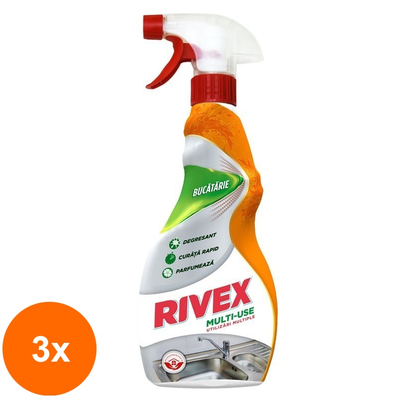 Set 3 x Spray Multi-Use, Bucatarie, Rivex 750 ml