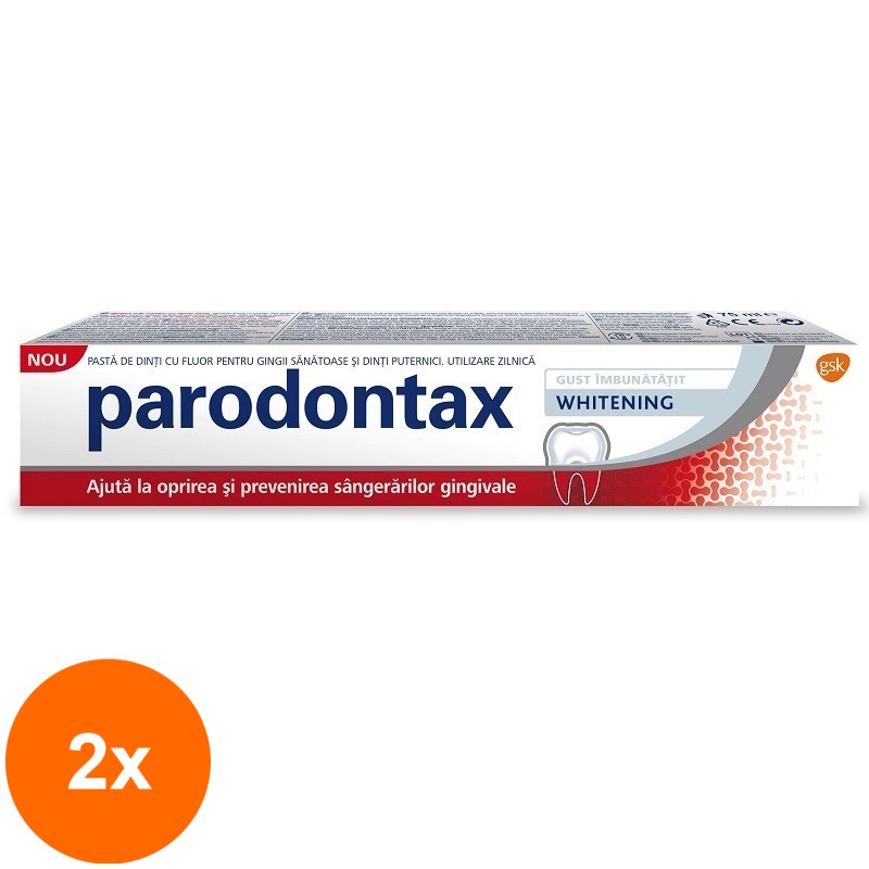 Set 2 x Pasta de Dinti Parodontax Whitening 75 ml