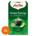 Set 2 x Ceai Bio Energie Verde, Yogi Tea, 17 Plicuri, 30.6 g