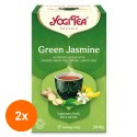 Set 2 x Ceai Bio Verde cu Iasomie, Yogi Tea, 17 Plicuri, 30.6 g
