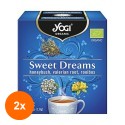 Set 2 x Ceai Bio Vise Placute cu Honeybush, Radacina de Valeriana si Rooibos, Yogi Tea, 12 Plicuri, 21.6 g