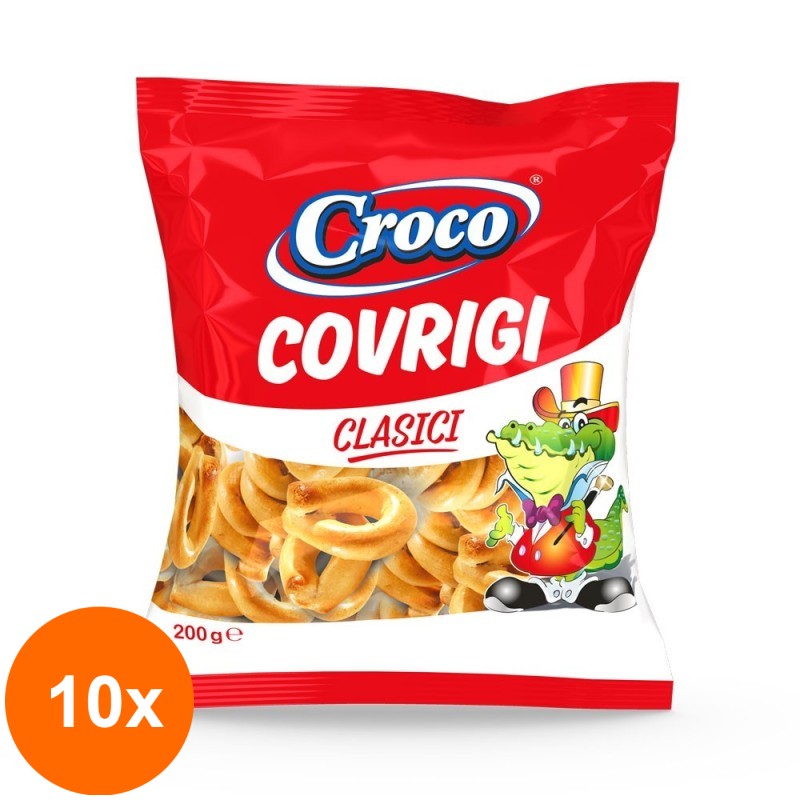 Set 10 x Covrigi Clasici Croco, 200 g