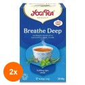 Set 2 x Ceai Bio Respiratie Profunda, Yogi Tea, 17 Plicuri, 30.6 g