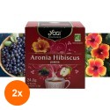Set 2 x Ceai Bio Aronia, Hibiscus si Mar, Yogi Tea, 12 Plicuri, 24 g