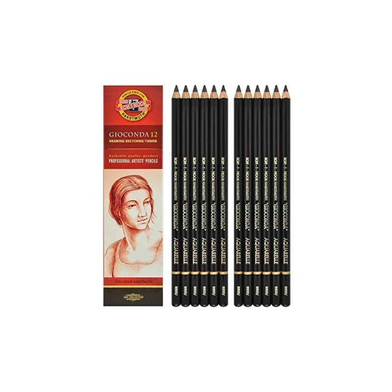 Creion din Grafit Koh-I-Noor Gioconda Aquarell, 3.2 x 7.5 x 175 mm