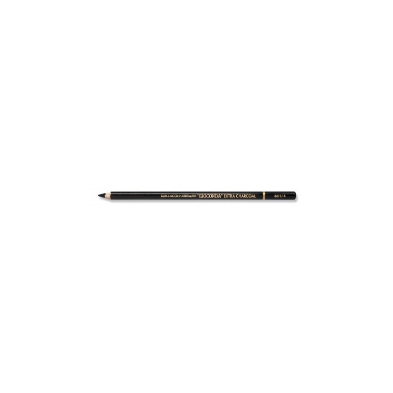 Creion Gioconda cu Mina Neagra din Carbune Natural, Koh-I-Noor, 4.2 x 7.5 x 175 mm