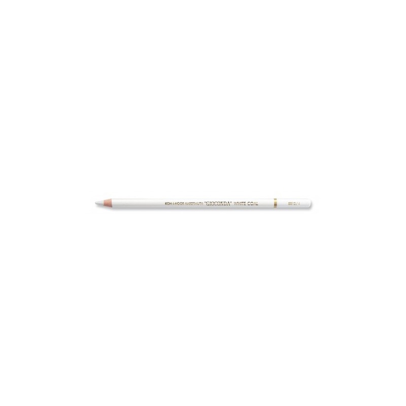 Creion Gioconda cu Mina Alba din Carbune Natural, Koh-I-Noor, 4.2 x 7.5 x 175 mm