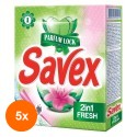 Set 5 x Detergent Automat Savex 300 g, 2 In 1 Fresh