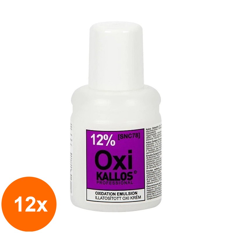 Set 12 x 60 ml Emulsie Oxidanta Crema Kallos 12 %