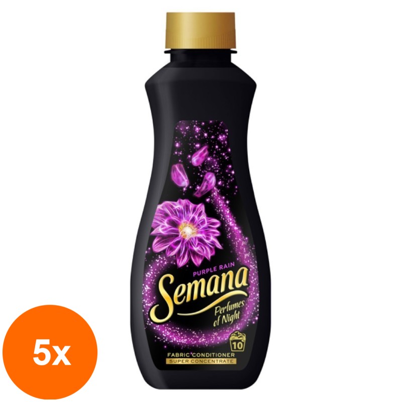 Set 5 x Balsam de Rufe Semana Parfumes of Night Purple Rain, 10 Spalari, 250 ml