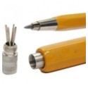 Creion Mecanic Metalic, Galben, 2.5 mm, cu Ascutitoare, Versatil