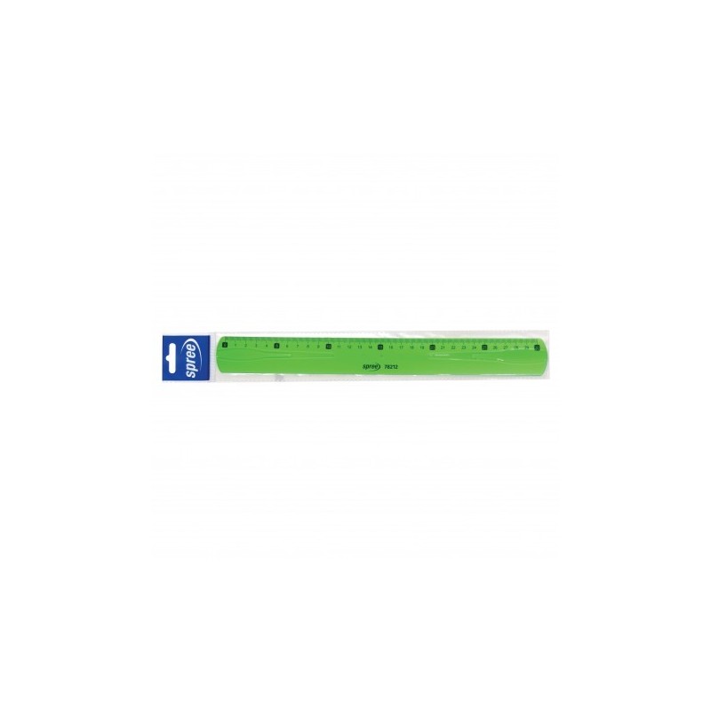 Rigla Flexibila 30 cm, Verde Fluo