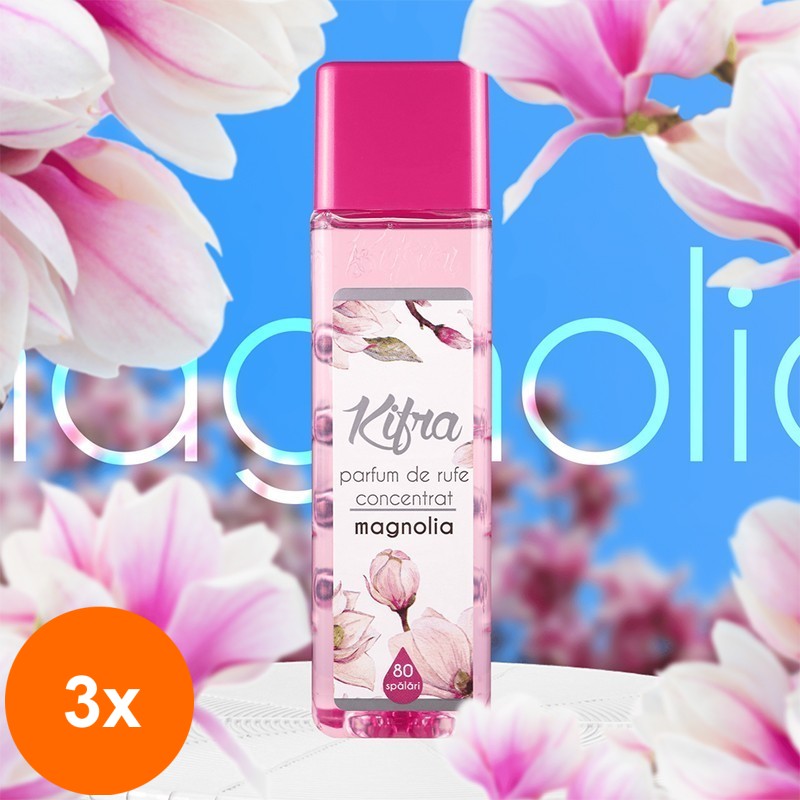 Set 3 x Parfum de Rufe Kifra Magnolia, 80 Spalari, 200 ml