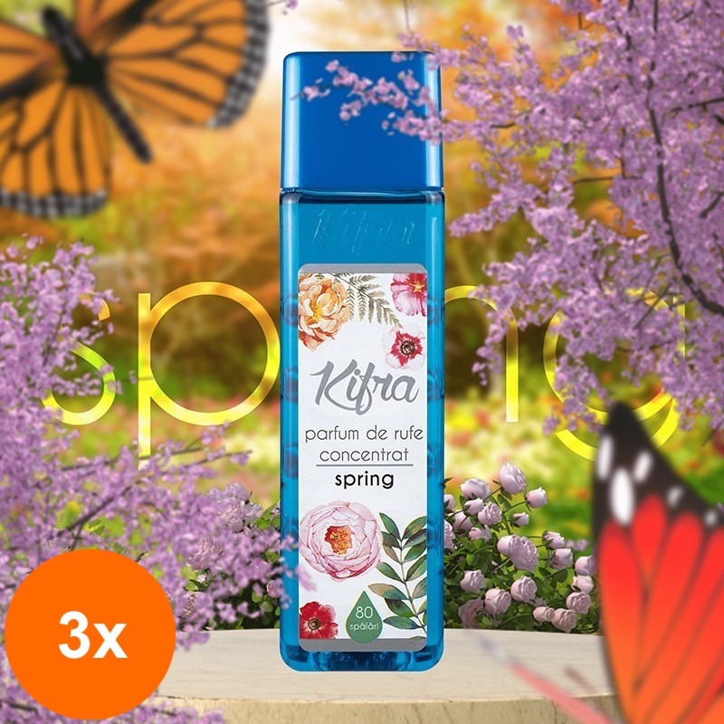 Set 3 x Parfum de Rufe Kifra Spring, 80 Spalari, 200 ml