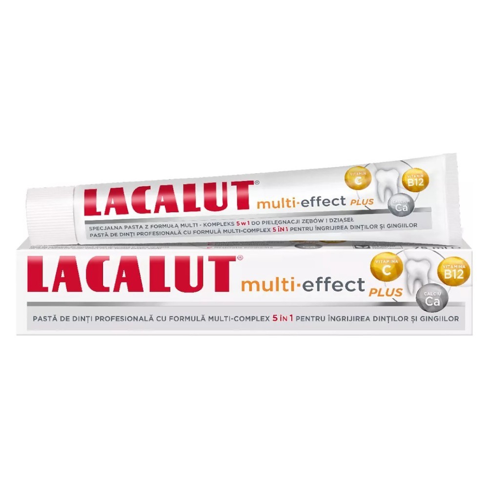 Set 2 x Pasta de Dinti Lacalut Multi Effect Plus, 75 ml