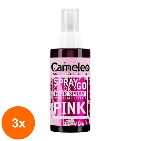 Set 3 x Spray Nuantator Cameleo Delia Spray & Go Pink, Roz, 150 ml...