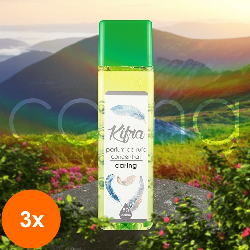 Set 3 x Parfum de Rufe Kifra Caring, 80 Spalari, 200 ml