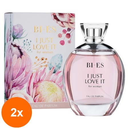 Set 2 x 100 ml Parfum Bi-es pentru Femei I Love It...