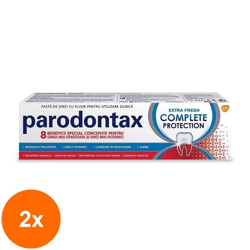 Set 2 x Pasta de Dinti Parodontax Extra Fresh Complete Protection 75 ml