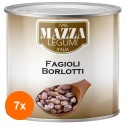 Set 7 x Fasole Alba Borlotti, Mazza, 2500 g