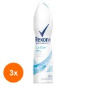 Set 3 x Deodorant Antiperspirant Spray Rexona Cotton, 150 ml